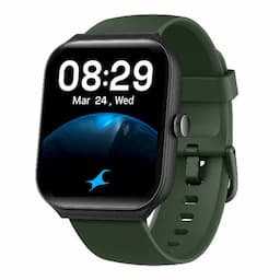Fastrack 38095PP12 Reflex Horizon Smart Dial 1.95 Inch UltraVU Curve Display with Silicone strap - Green