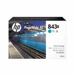 HP 843B 400-ml Cyan PageWide XL Ink Cartridge - C1Q62A