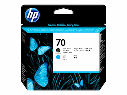 HP 70 - cyan, matte black - printhead