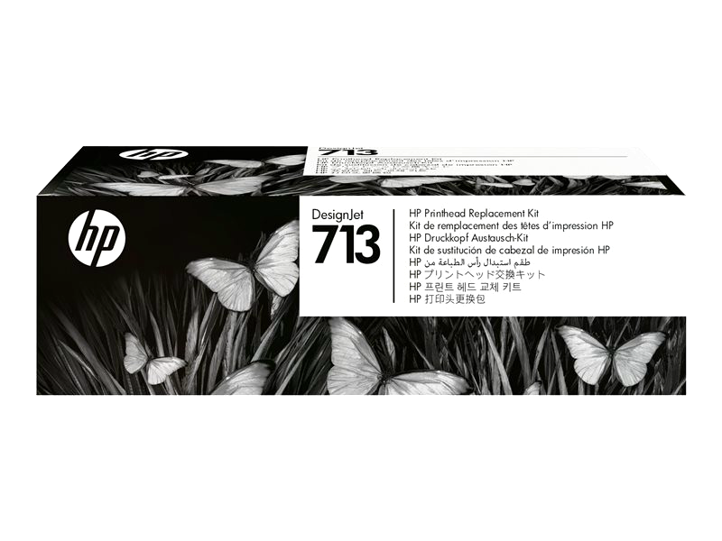HP 3ED58A 713 - 4-pack - yellow, cyan, magenta, pigmented black - original - DesignJet - printhead replacement kit