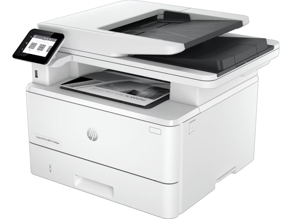 HP 2Z632A All-in-One LaserJet Pro MFP 4104dw Printer