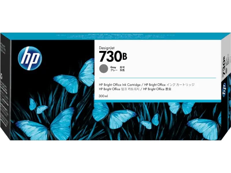 HP 3ED50A 730B 300ml Gray Ink Cartridge