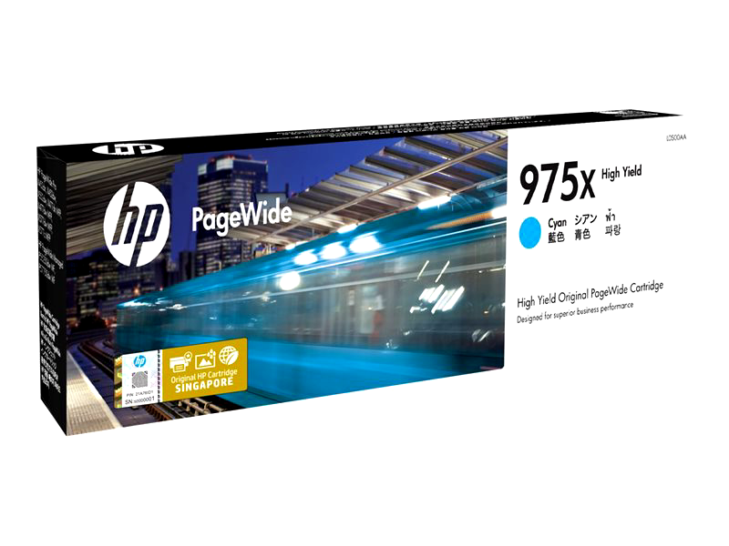 HP 975X - High Yield - cyan - original - PageWide - ink cartridge