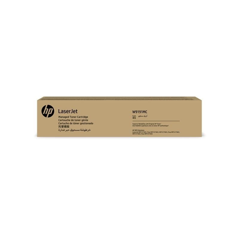 HP W9191MC Managed LaserJet Toner Cartridge, Cyan