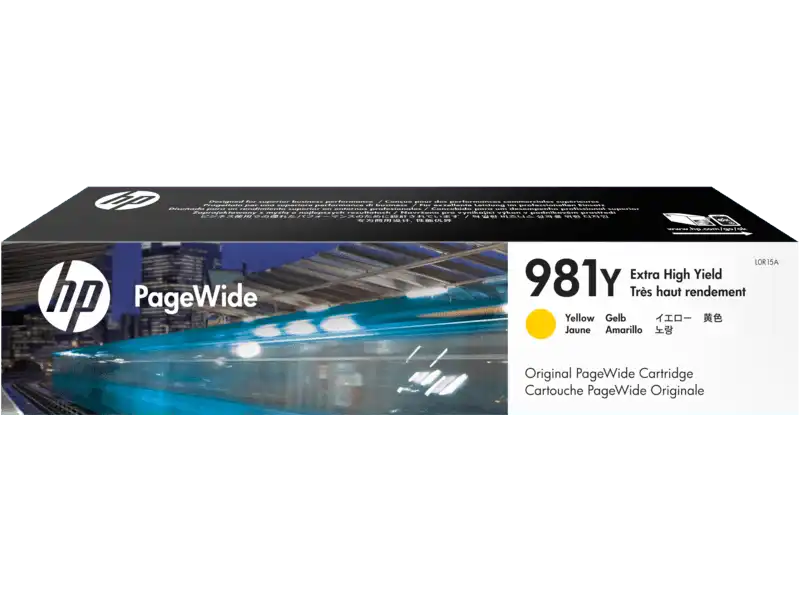 HP L0R15A 981Y Extra High Yield Yellow Original PageWide Cartridge
