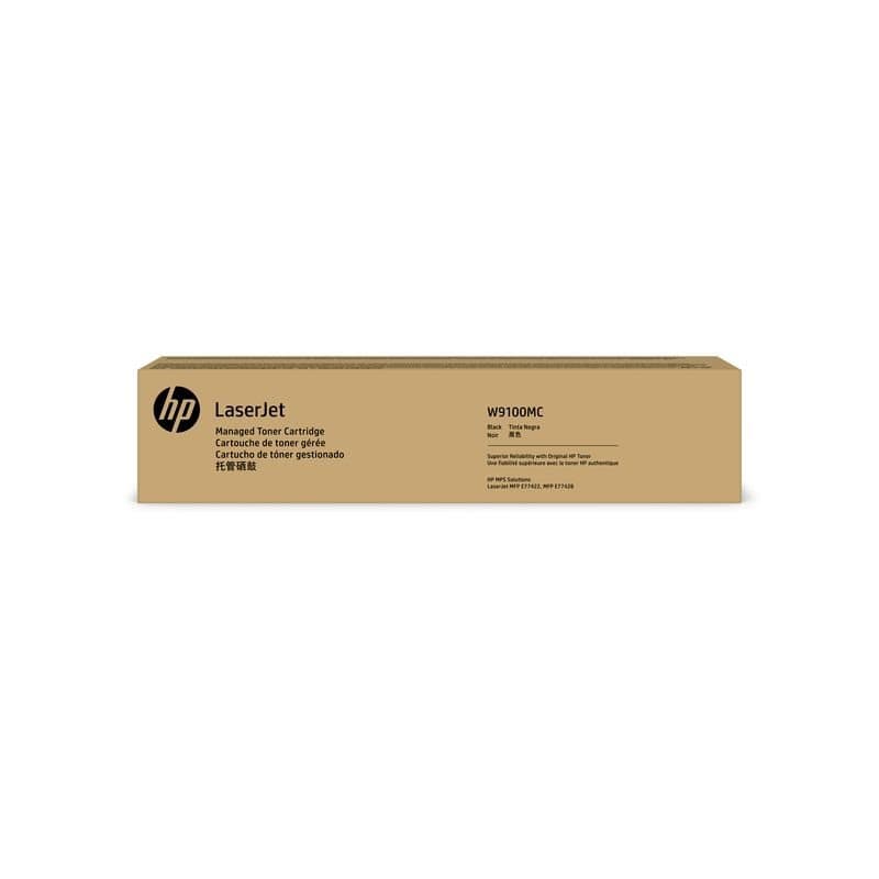 HP W9100MC Managed LaserJet Toner Cartridge, Black