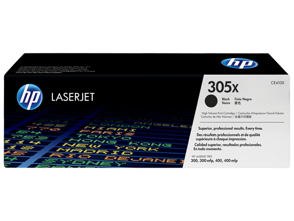 HP CE410XC 305X High Yield Black Original LaserJet Toner Cartridge