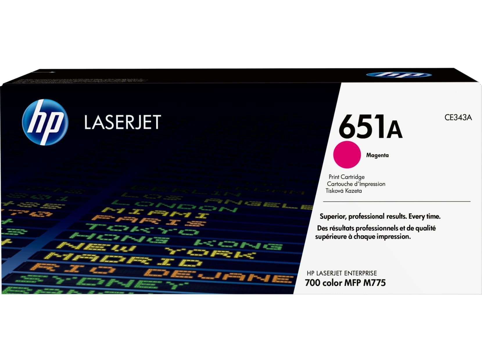 HP CE343AC 651A Magenta Original LaserJet Toner Cartridge