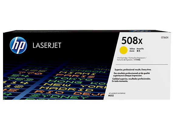 HP CF362XC 508X High Yield Yellow Original LaserJet Toner Cartridge