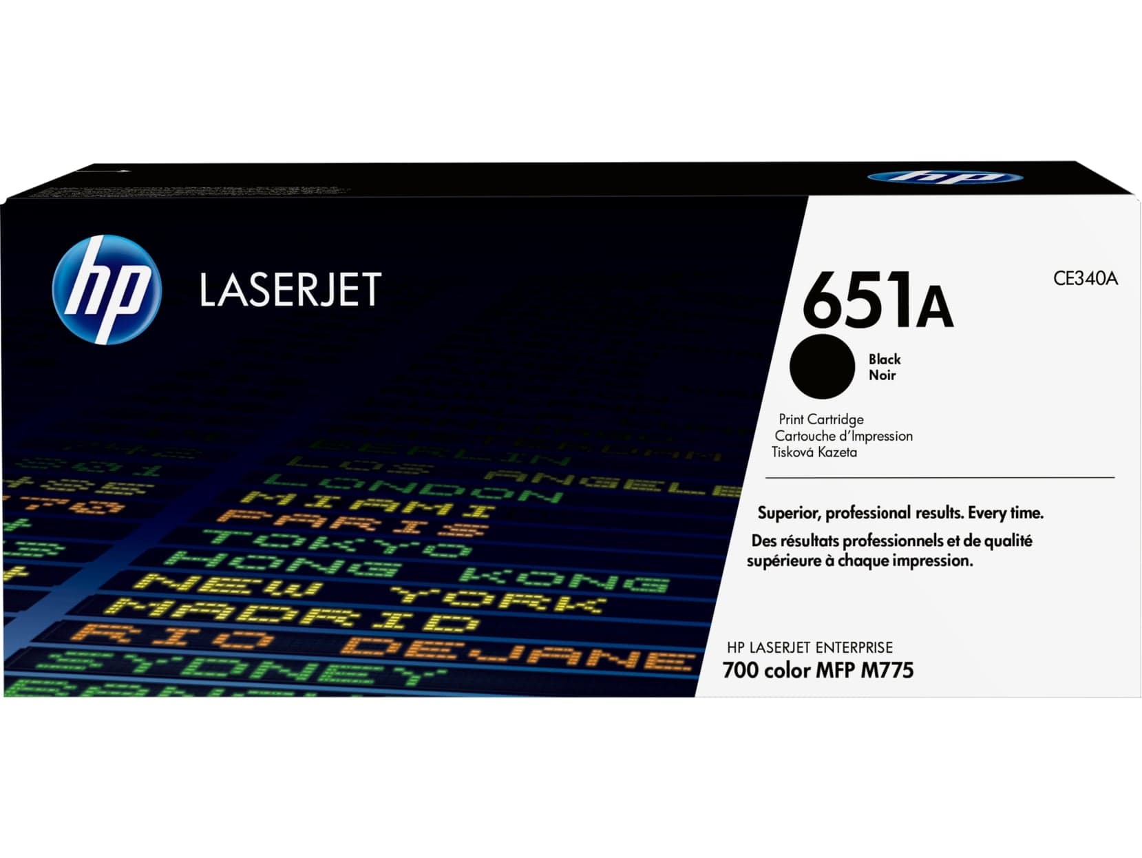 HP CE340AC 651A Black Original LaserJet Toner Cartridge