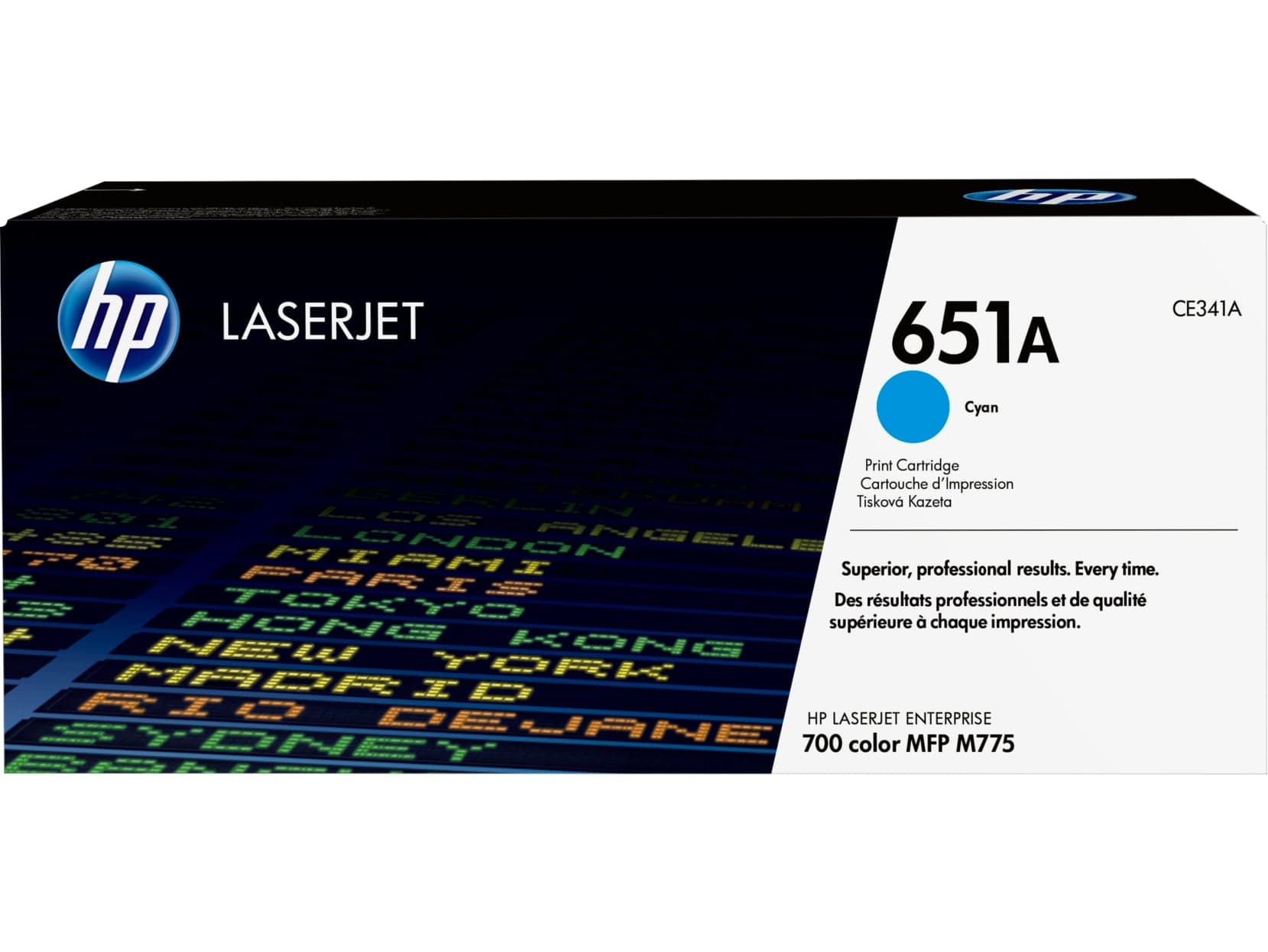 HP CE341AC 651A Cyan Original LaserJet Toner Cartridge