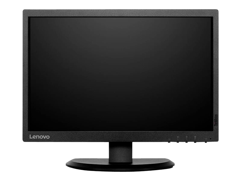 Lenovo ThinkVision E2054 60DFAAR1WW LED Monitor, 19.5 In, 1440 x 900, Class D, 9.9 W, IPS, 0.097 mm, Raven black