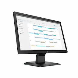 HP Display P204v 19.5" HD+ Monitor, Flat TN with LED backlight 1 HDMI 1.4 with HDCP support, 1 VGA, Tilt Stand, Anti-glare, LED backlights