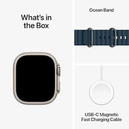 Apple Watch Ultra 2 GPS + Cellular, 49mm Titanium Case with Blue Ocean Band