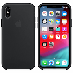 Apple iPhone Xs Silicone Case (Black)
