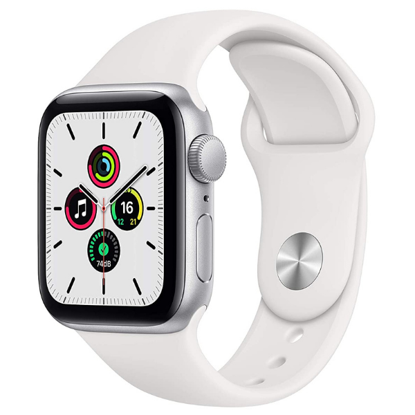 Apple Watch Nike SE (GPS) - silver aluminium - smart watch with Nike sport band - pure platinum/black - 32 GB