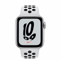 Apple Watch Nike SE (GPS) - silver aluminium - smart watch with Nike sport band - pure platinum/black - 32 GB-A2351