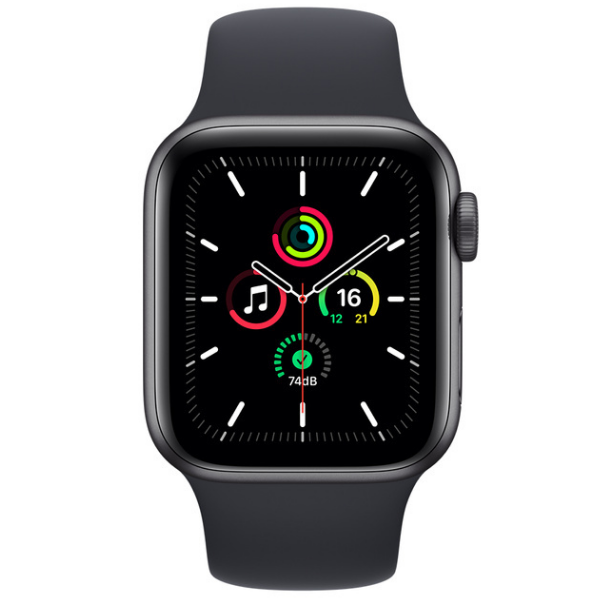 Apple Watch Nike SE (GPS + Cellular) - space grey aluminium - smart watch with Nike sport band - anthracite/black - 32 GB