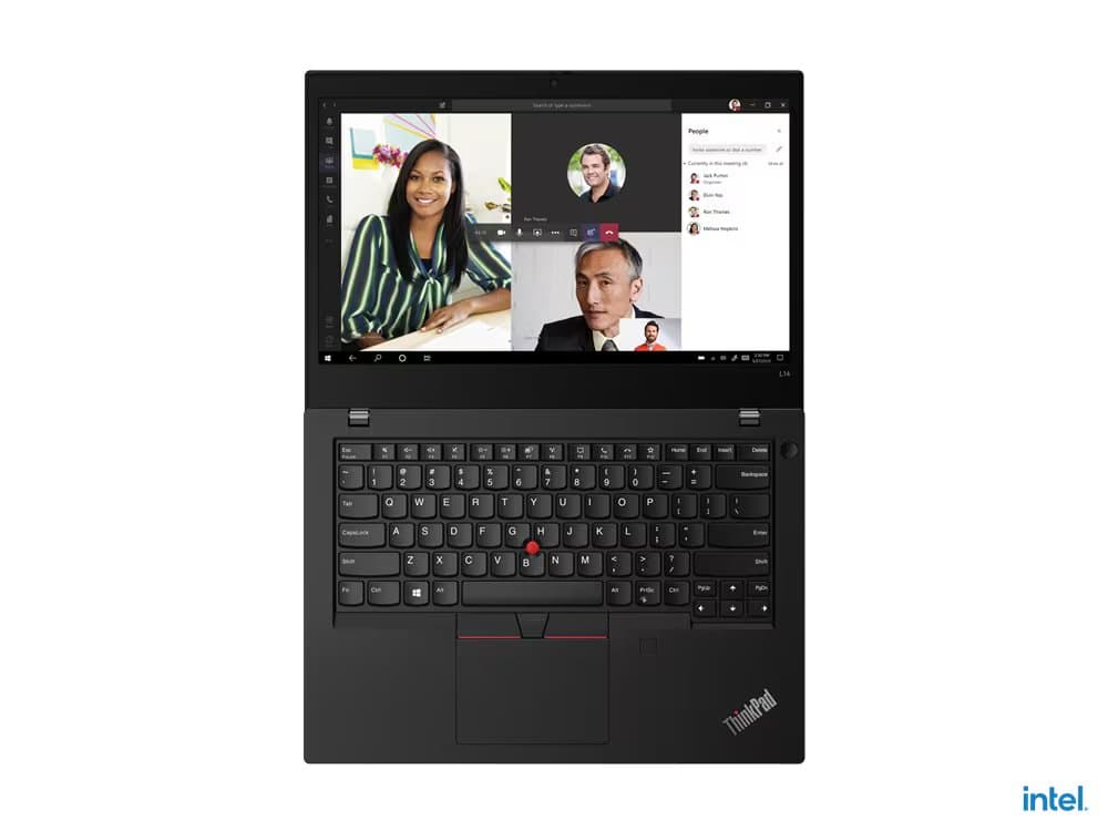 Lenovo 20X1S0WE00 L14 WE00 Laptop, Windows 11 Pro, English, Integrated Intel Iris Xe Graphics Functions as UHD Graphics, Black