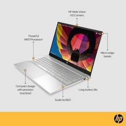HP (7Z1H8PA#ACJ) Pavilion 15-EH2050AU (7Z1H8PA) Laptop, AMD Ryzen 5-5625U, 8GB RAM, 512 GB SSD, 15.6" Inch Display, AMD Radeon Graphics, Windows 11 Home