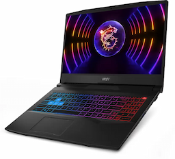 MSI 9S7-158561-293 Pulse 15 B13VFK Laptop Raptor Lake i7-13700H Processor, NVIDIA GeForce RTX 4060 Graphics, DDR5 8GB x 2, 1 TB SSD, Windows 11 Home, 15.6 Inch Display - Titanium Gray