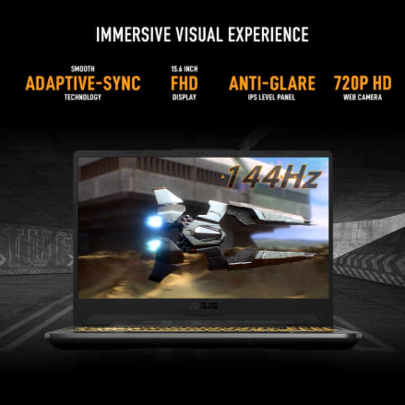 ASUS FX506HF-HN026W TUF Gaming F15 8 GB RAM 1TB Storage, 11th Gen, Intel Core i5-11400H, Graphite Black Laptop