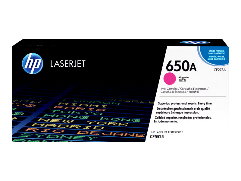 HP 650A - magenta - original - LaserJet - toner cartridge (CE273A)
