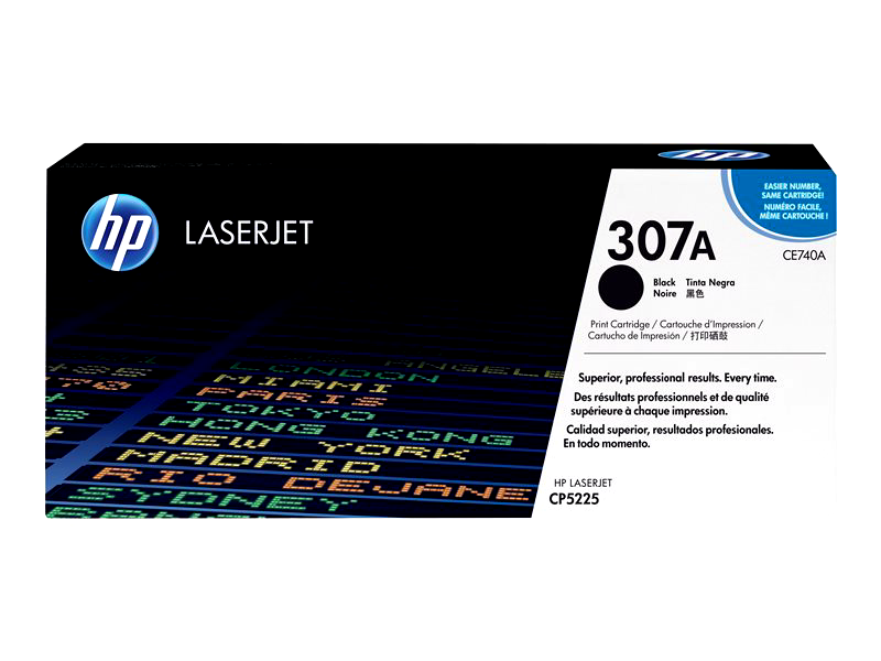 HP 307A - black - original - LaserJet - toner cartridge (CE740A)