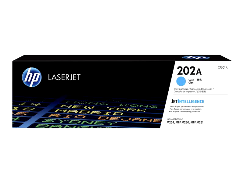 HP 202A - cyan - original - LaserJet - toner cartridge (CF501A)