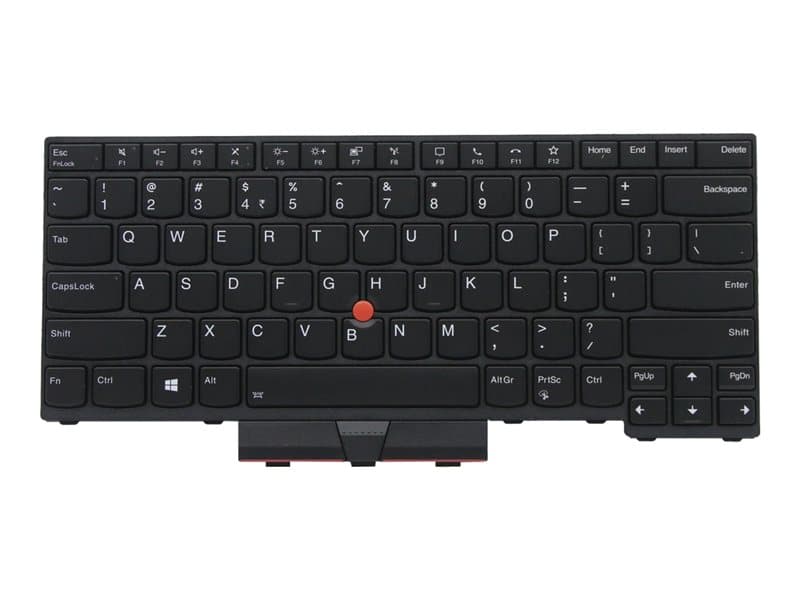 Chicony - Notebook replacement keyboard - with Trackpoint, UltraNav - QWERTY - India - black