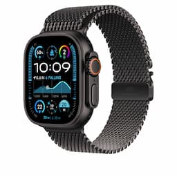 Apple Watch MXKH3ZM/A, 49mm Black Titanium Milanese Loop - Large