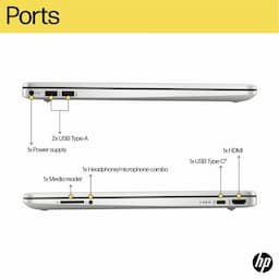 HP 7G6H1PA#ACJ Laptop 39.6 cm (15.6) 15s-eq2212AU, AMD Ryzen 3 5300U, 8 GB RAM, 512 GB Storage, Silver