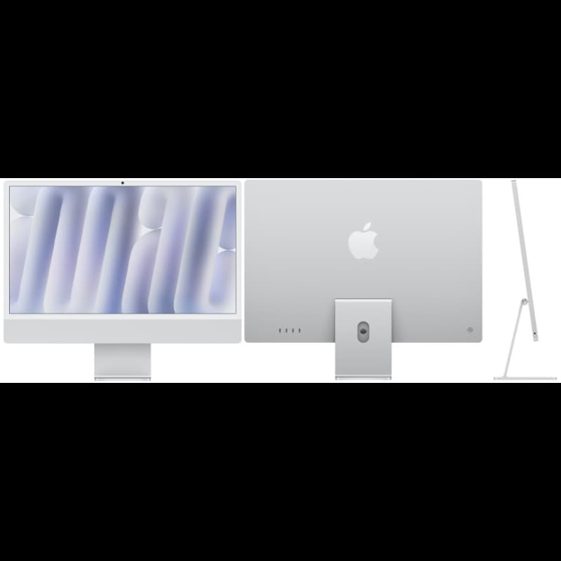 Apple MWUC3HN/A iMac 24 Inch M4 Apple M4 chip 8-core CPU, 8-core GPU, 16-core Neural Engine, 16 GB Memory, 256 GB Storage, macOS, 24 Inch Display - Silver