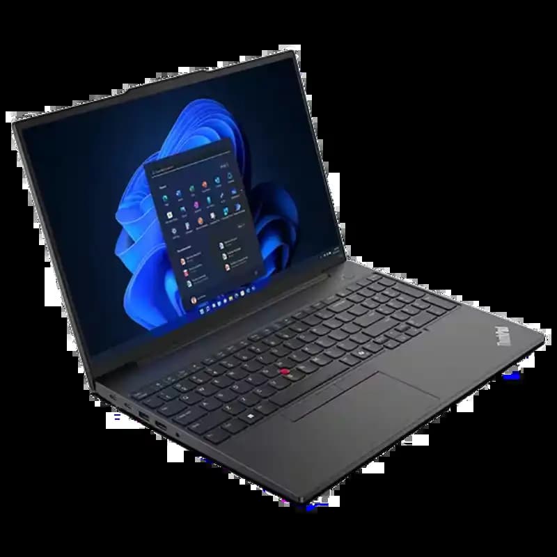 Lenovo 21M5S08300 ThinkPad E16 G2 Laptop, 16 Inch Display, AMD Ryzen 7 7735HS Processor, 16 GB Memory, 512 GB Storage, NOS, Graphite Black
