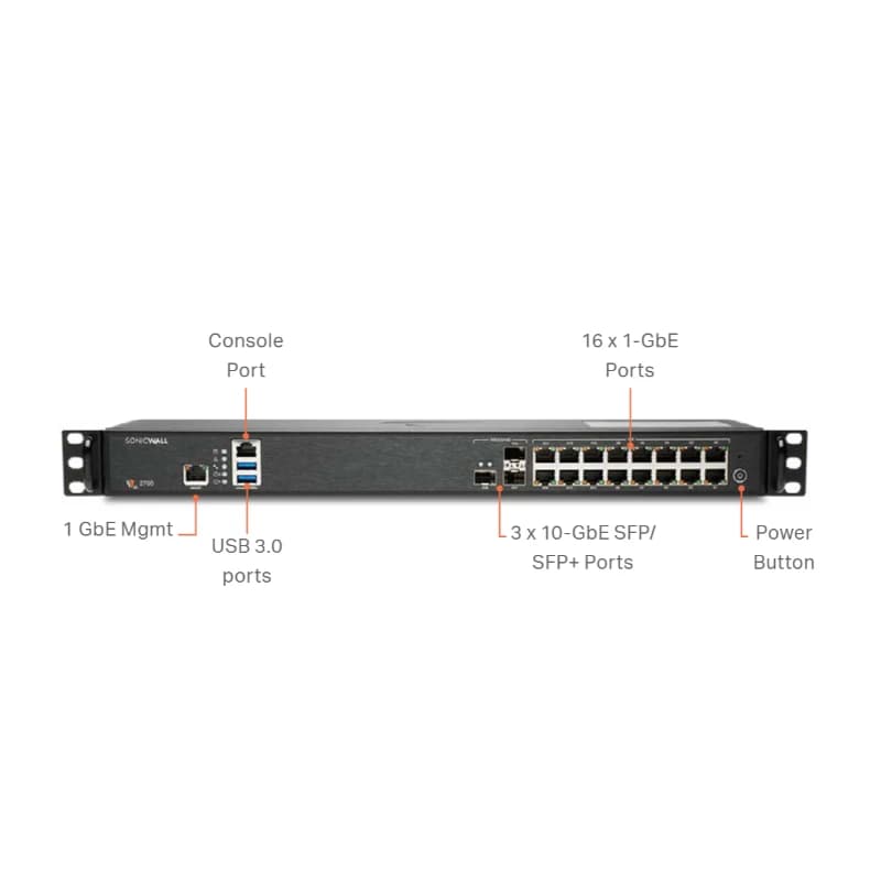 SonicWall 02-SSC-8897 Nsa 2700 Security Appliance (Gen 7)