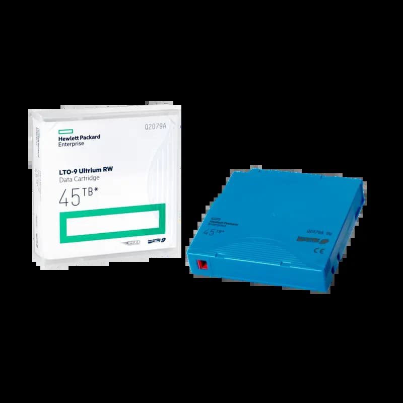 HPE Q2079AN LTO‑9 Ultrium 45TB RW Non Custom Labeled 20 Data Cartridges with Cases