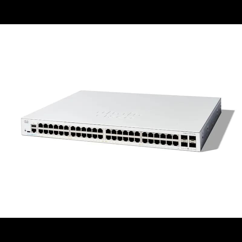 Cisco C1300-48T-4G Catalyst 1300 48-Port Switch, 4×1G SFP, Limited Lifetime Protection