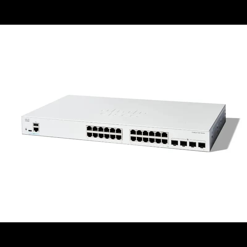 Cisco C1300-24T-4X Managed Switch, 24 Port GE, 4x10GE SFP+, Limited Lifetime Protection