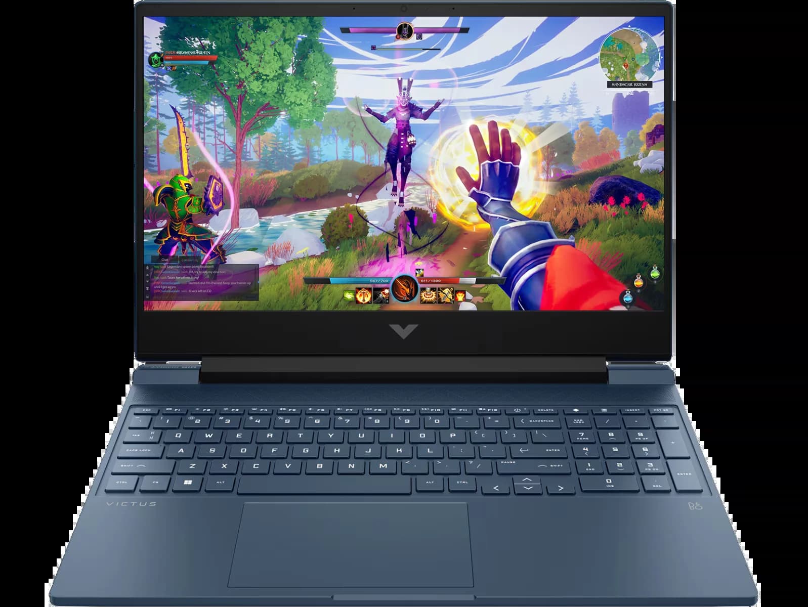 HP 8U1H6PA#ACJ Victus Gaming Laptop 15-fa1128TX 13th Generation Intel Core i5 Processor, 16 GB RAM, 512 GB Storage, NVIDIA GeForce RTX 2050, 15.6 Inch Display - Performance Blue