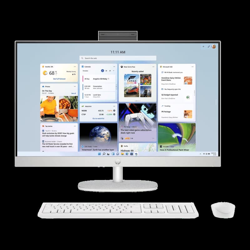HP 889G9PA#ACJ All-in-One Desktop PC 27-CR0407IN, Intel Core i5-1355U Processor, 16GB Memory, 1TB Storage, Windows 11 Home, Shell White