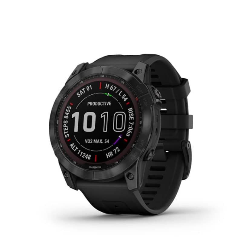 Garmin 010-02541-45 Sapphire Solar - Black DLC Titanium with Black Band