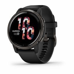 Garmin 010-02430-71 Venu 2 - Slate Stainless Steel Bezel with Black Case and Silicone Band Smart Watch