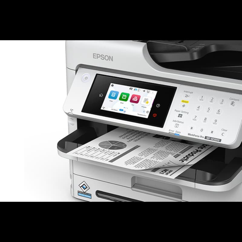 WorkForce Pro WF-M5899 Workgroup Monochrome Multi-Function Printer with Replaceable Ink Pack System