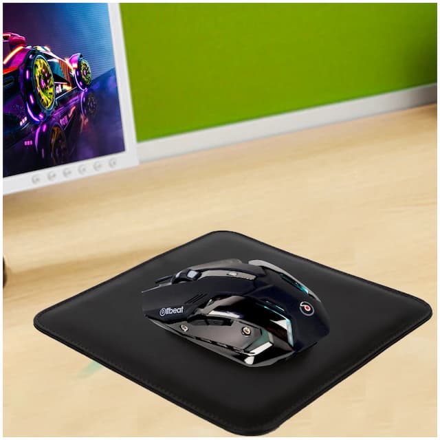 Offbeat Ripjaw Wireless Gaming Mouse for Window/ios/android/linux, Laser Optic Sensor, 7D Buttons, Black