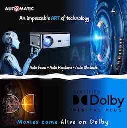 Egate EO9025 O9 Pro Zen, Full HD 1080p, 690 Ansi, 4K Support, Android , 1GB-8GB , ARC HDMI , Auto (Focus + Keystone + Tilt + Screen Fit + Obstacle Shift) Dolby, Wifi+BT