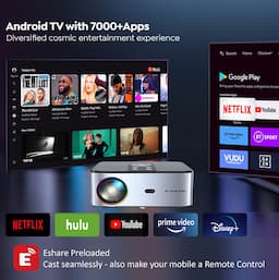 Egate EO9025 O9 Pro Zen, Full HD 1080p, 690 Ansi, 4K Support, Android , 1GB-8GB , ARC HDMI , Auto (Focus + Keystone + Tilt + Screen Fit + Obstacle Shift) Dolby, Wifi+BT