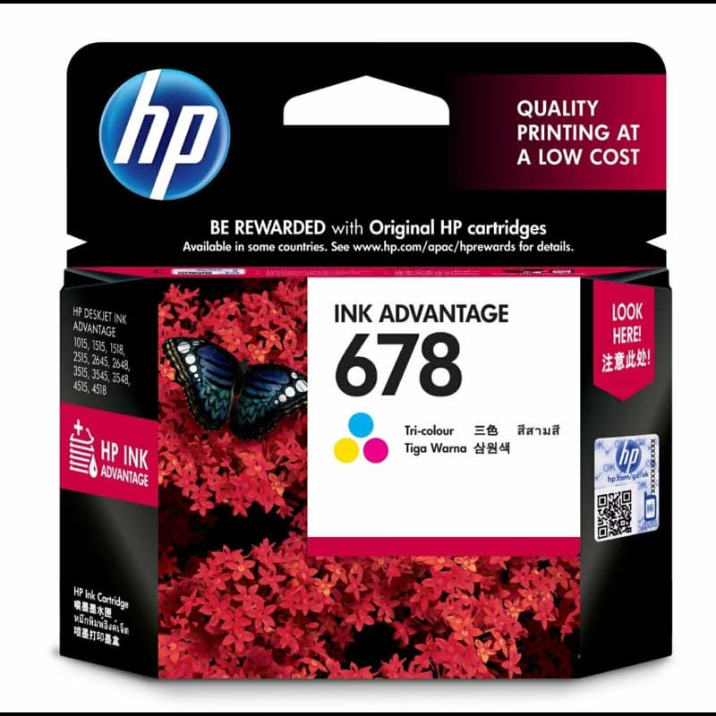HP CZ108AA 678 Tri-color Ink Cartridge
