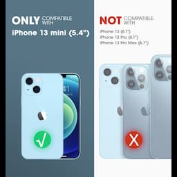 SUPCASE Unicorn Beetle Style Series Case for iPhone 13 Mini (2021 Release) 5.4 Inch, Premium Hybrid Protective Clear Case, Clear