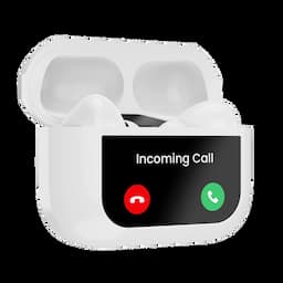 Hammer Screen TWS India's First True wireless buds with On-Case Smart Display, Touch Screen and Find My Earbuds, White