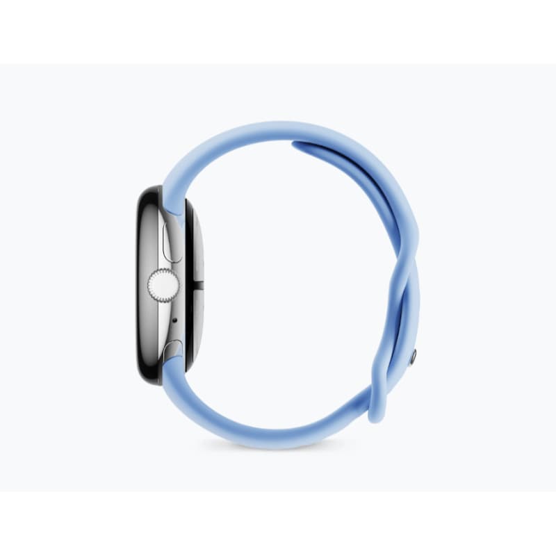 Google Pixel Watch 2 - WiFi GA05032-GB, Polished Silver Aluminum Case / Bay Active Band Smart Watch